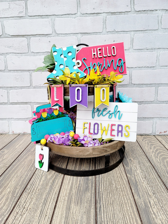 Spring Tiered Tray Set