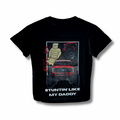 ‘Stuntin Like My Daddy’ Toddler/Youth Tee - Red