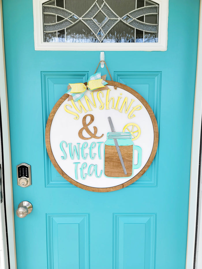 Sunshine & Sweet Tea Door Hanger- wholesale