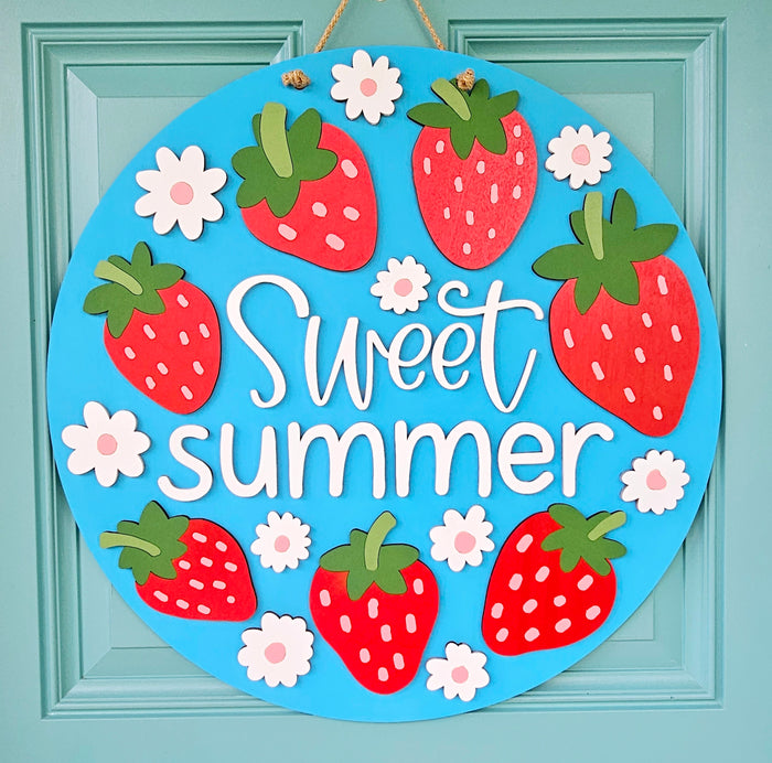 Sweet Summer Strawberry Door Hanger-wholesale