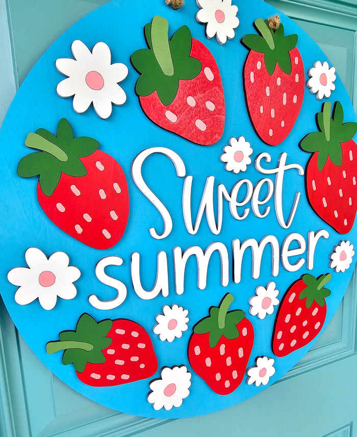 Sweet Summer Strawberry Door Hanger-wholesale
