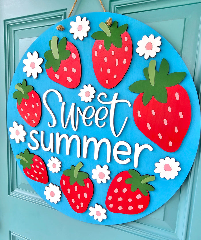 Sweet Summer Strawberry Door Hanger-wholesale