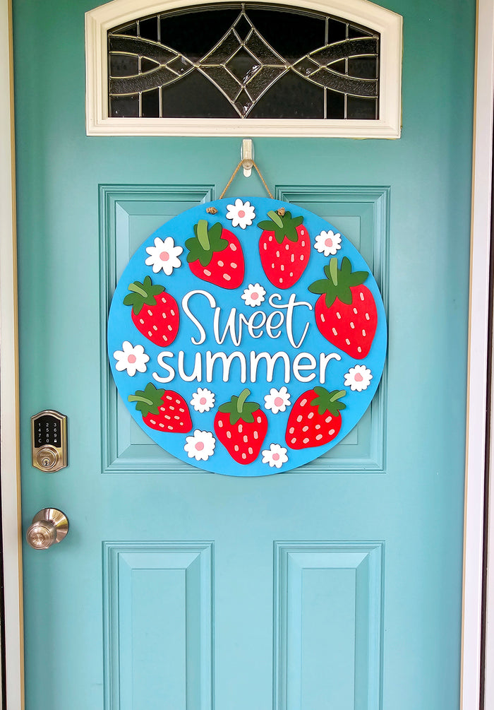 Sweet Summer Strawberry Door Hanger-wholesale