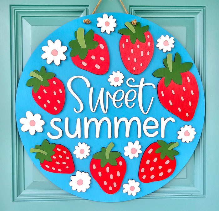 Sweet Summer Strawberry Door Hanger-wholesale