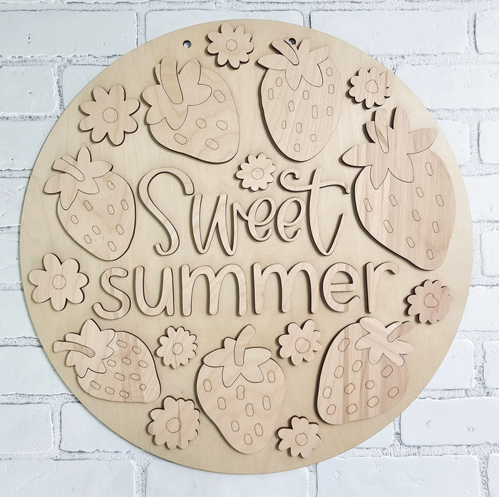 Sweet Summer Strawberry Door Hanger-wholesale