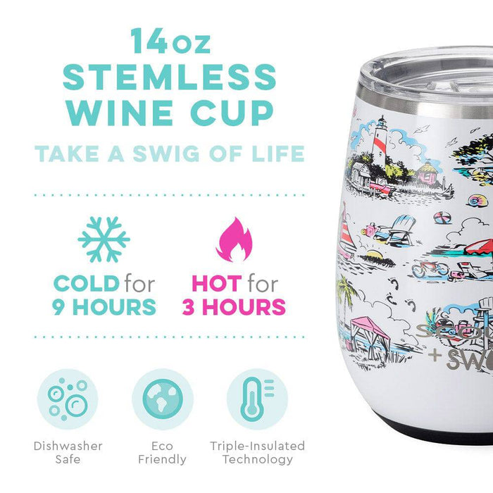 Swig + Scout - Stemless 14oz Wine Cup - Out of Office - Findlay Rowe Designs