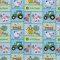 Table Runners & Placemats - John Deere Born to Farm Patch Cotton Curtain