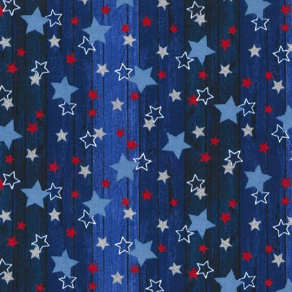 Table Runners & Placemats - Patriotic Stars Wood Cotton