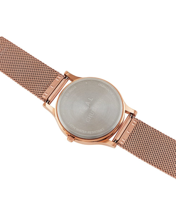 Chumbak TEAL by Chumbak Bohemian Leaves  Watch,Metal Mesh Strap