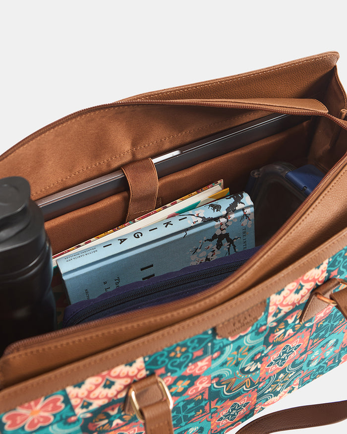 Teal by Chumbak | Moroccan Tiles Office Tote