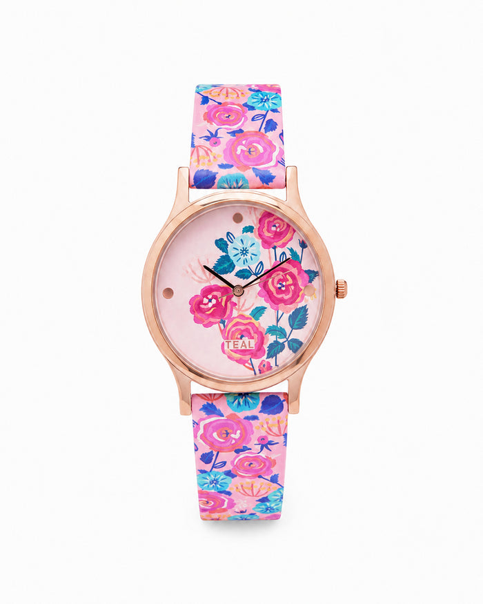 TEAL by Chumbak Rose Garden Wrist Watch