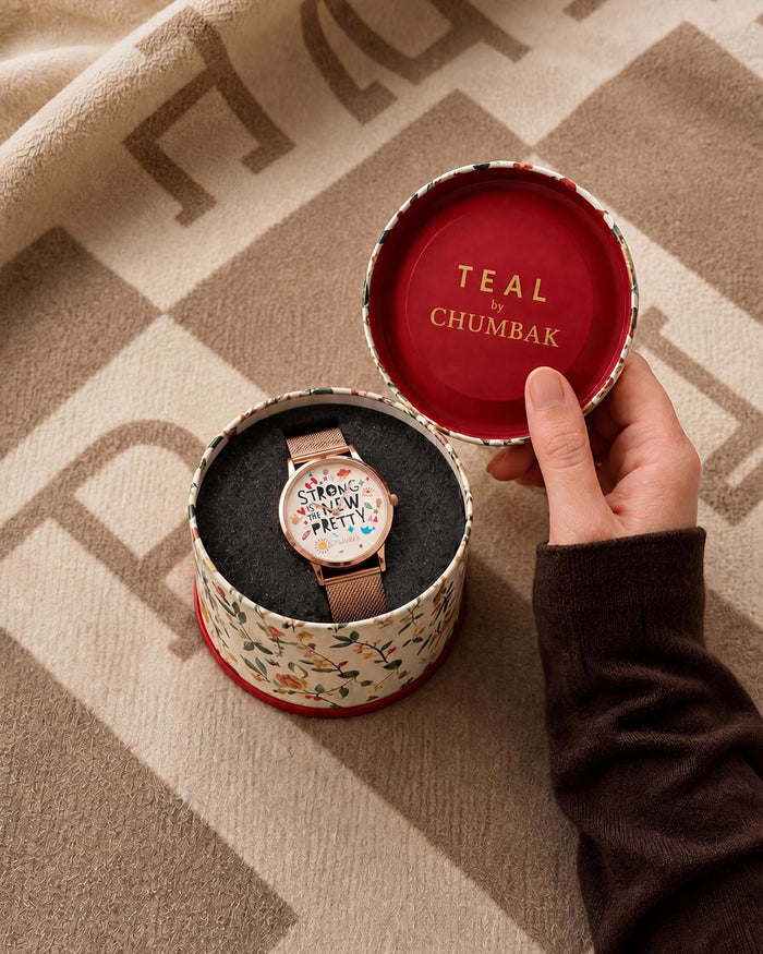 TEAL by Chumbak Strong is the new pretty Watch,Metal Mesh Strap