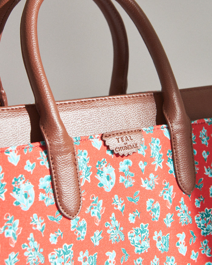 Teal by Chumbak Wildflower Hand Bag
