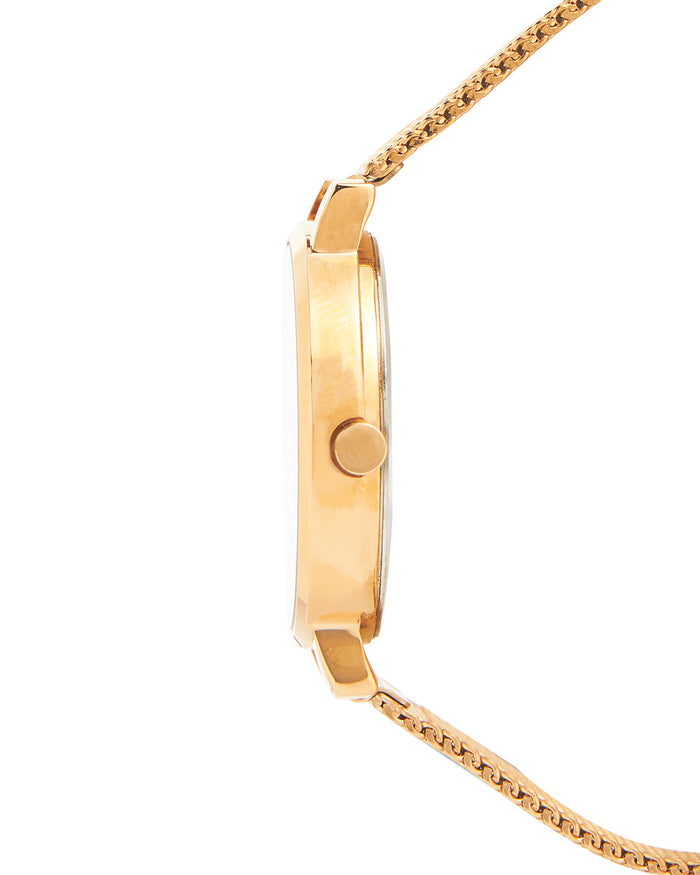 Teal by Chumbak Wildflower Watch Metal | Mesh Strap - Rose Gold