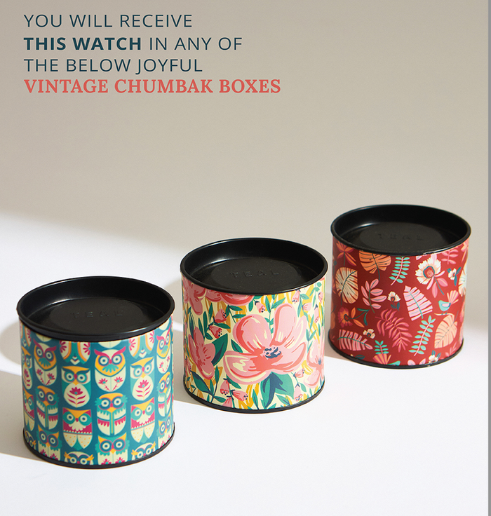 Teal by Chumbak Wildflower Watch Metal | Mesh Strap - Rose Gold