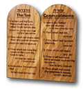 Ten Commandments on a base