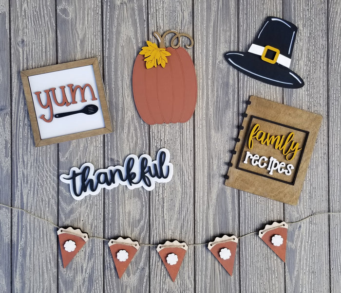 Thanksgiving Tiered Tray Set
