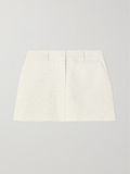 The Frankie Shop Isle Oatmeal Linen Mini Skirt