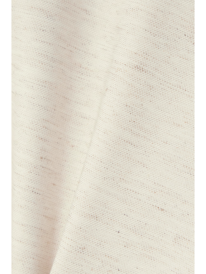 The Frankie Shop Isle Oatmeal Linen Mini Skirt