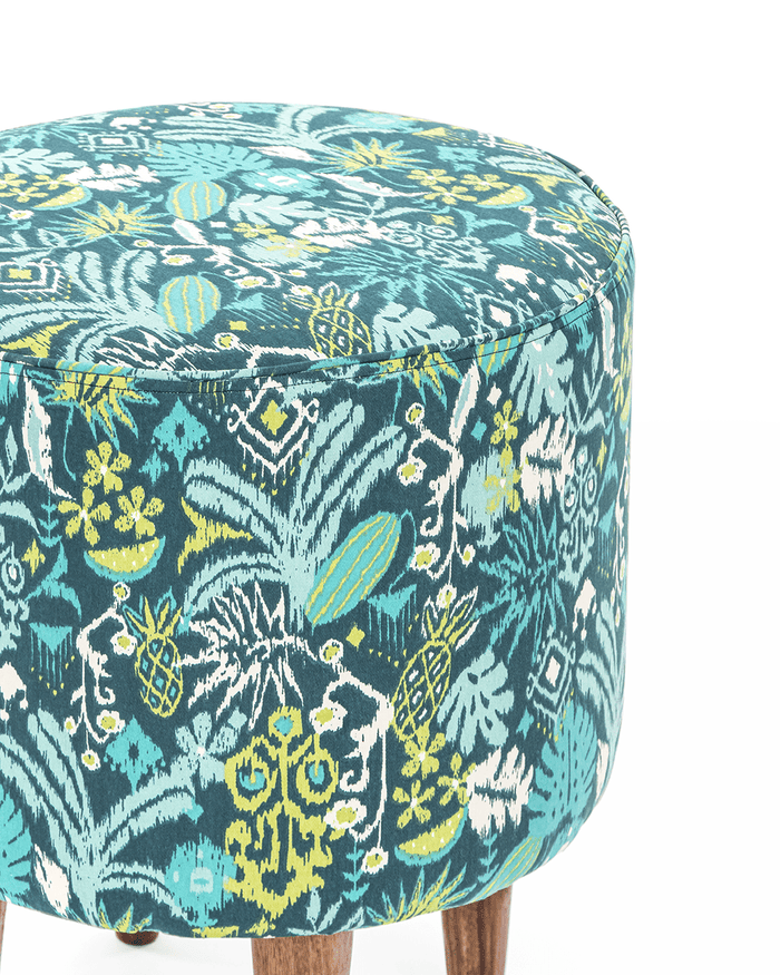 Chumbak The French Pouffe - Tropical Ikkat