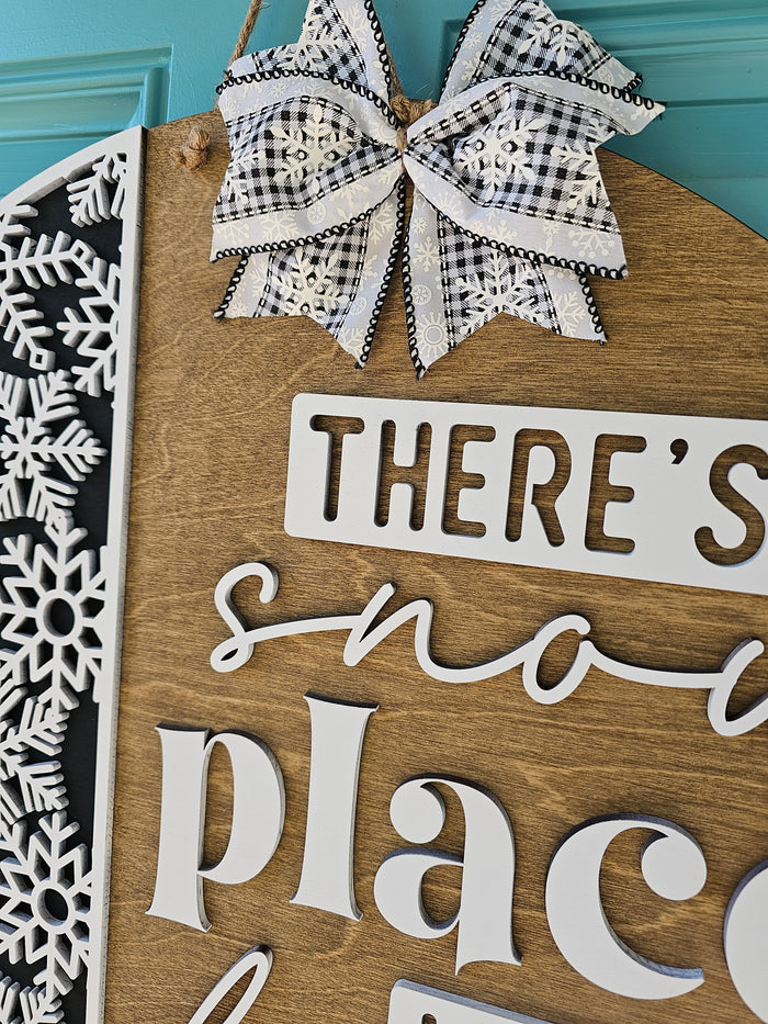 There's Snow Place Like Home Door Hanger- wholesale