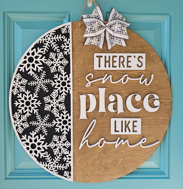 There's Snow Place Like Home Door Hanger- wholesale
