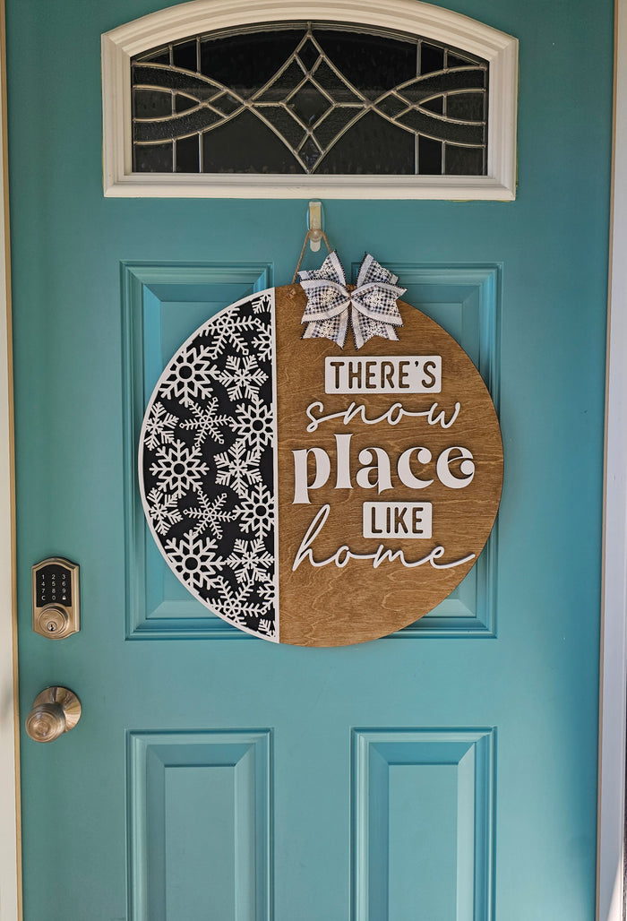 There's Snow Place Like Home Door Hanger- wholesale