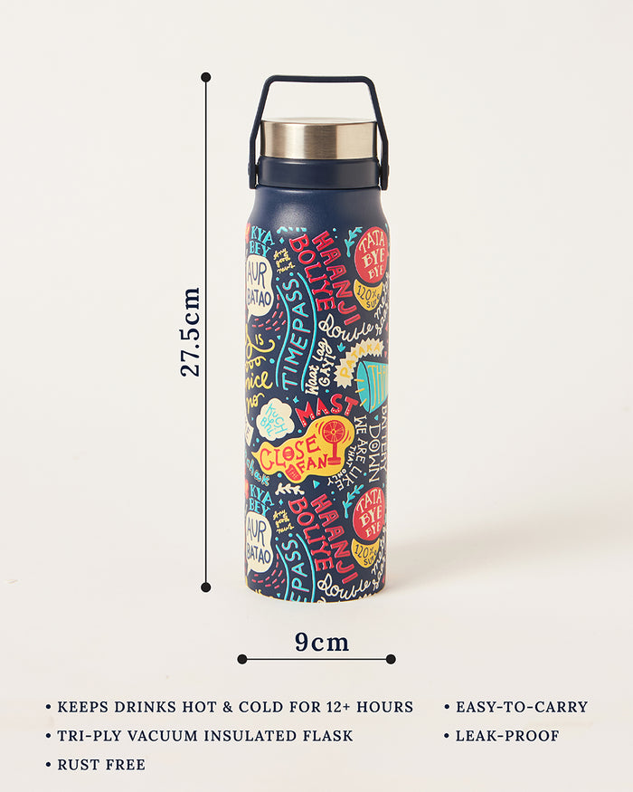 Things Indian Say Thermos Bottle, 700ml