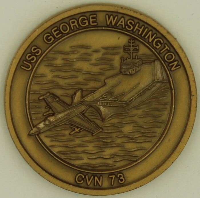 USS Washington Aircraft Carrier CVN-73 Navy Challenge Coin