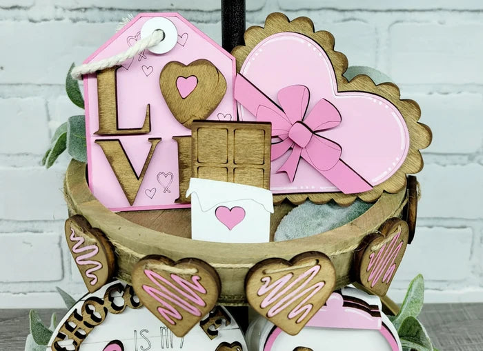 Valentine's Day Chocolates Tiered Tray Set-wholesale