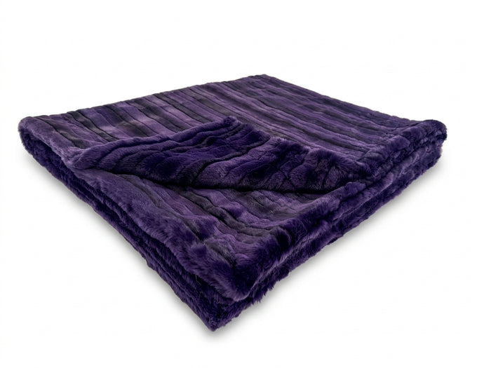 Vienna Purple Velvet Minky Blanket