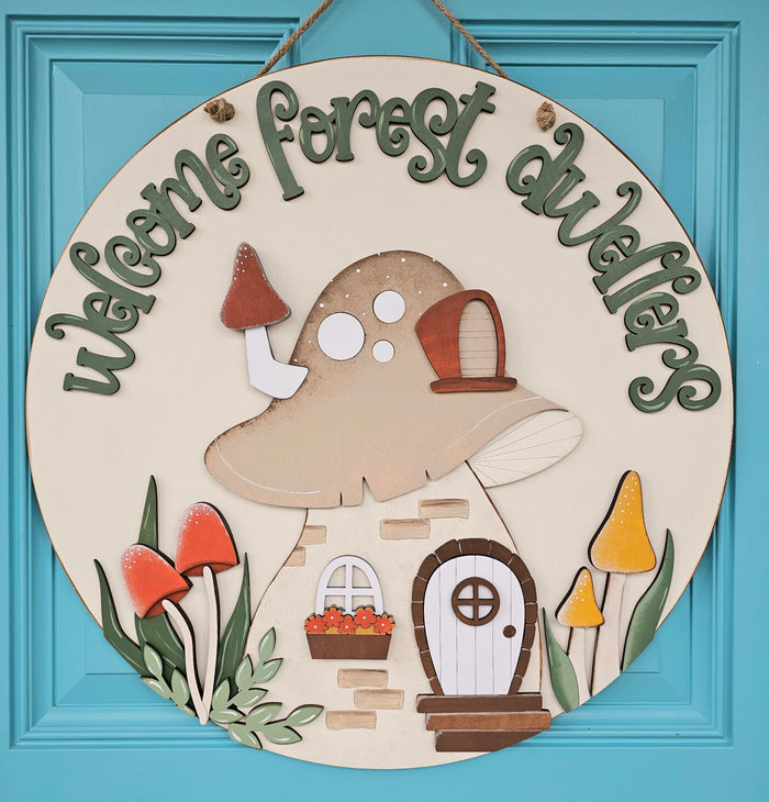 Welcome Forest Dwellers Door Hanger