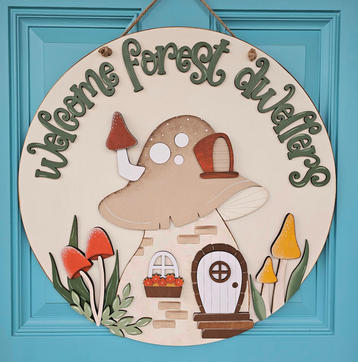 Welcome Forest Dwellers Door Hanger