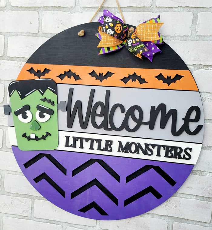 Welcome Little Monsters Door Hanger- wholesale