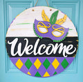 Welcome Mardi Gras Door Hanger-wholesale