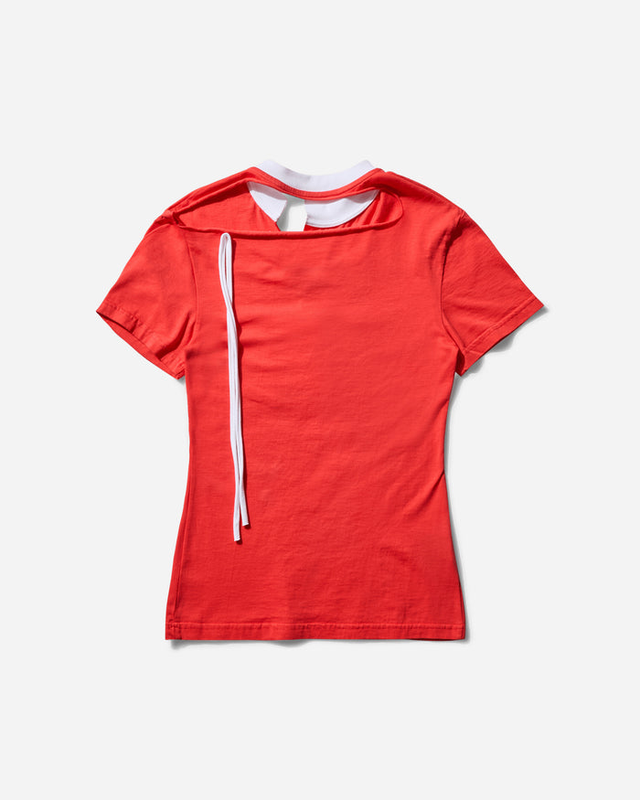 Ottolinger Wmns Cut Out T-Shirt Red T-Shirts Shortsleeve 11510401501 RED