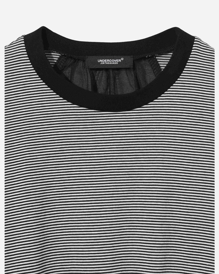 Undercover Wmns Crewneck Blk Border T-Shirts Shortsleeve UC1E8804 BLKBORDER